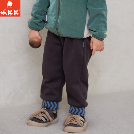 棉果果专柜同款冬季新品男童针织加绒长裤M412200424639 商品图0