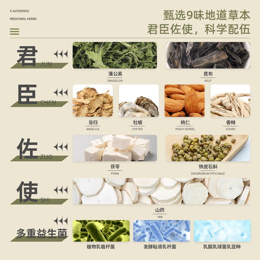 佰诺兮千金悦结发酵草本膏（25g*10瓶）/盒 商品图2