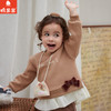 棉果果专柜同款冬季新品女童假两件加绒卫衣M422180424604 商品缩略图0