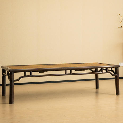 清 红木罗锅枨矮栳凉榻 商品图0