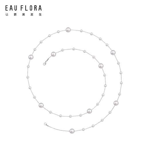 『满天星』淡紫色仿珍珠长款项链 商品图3