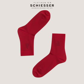 SCHIESSER 德国舒雅铂雅男士鸿运中筒袜（54%莫代尔+35%棉7%蚕丝+4%氨纶）95/24102K