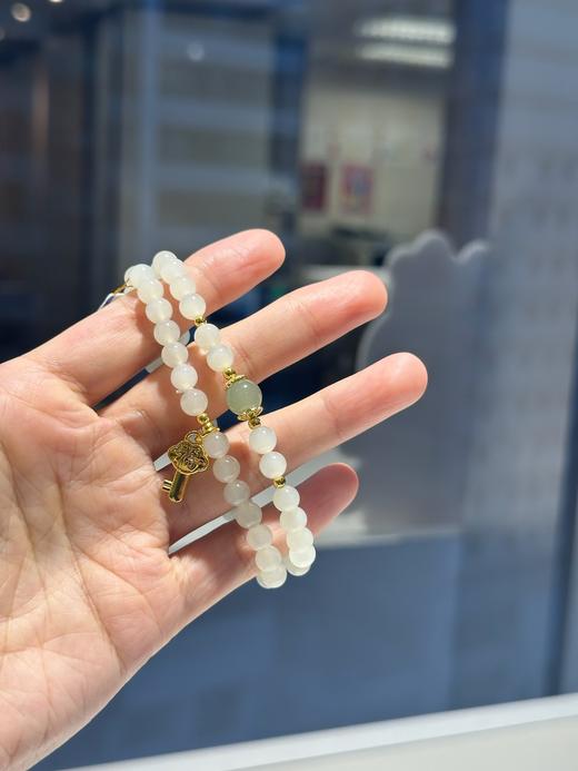 【非质量问题不退，谢谢理解】小鱼推荐 天然和田玉古风手串 6mm新中式叠戴 商品图5