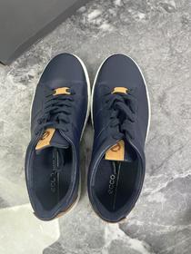 瑕疵ECCO/爱步 男士圆头系带牛皮休闲低帮鞋 柔酷857774