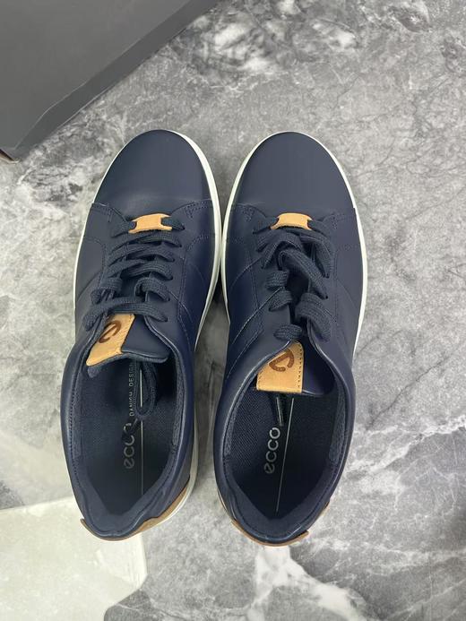 瑕疵ECCO/爱步 男士圆头系带牛皮休闲低帮鞋 柔酷857774 商品图0