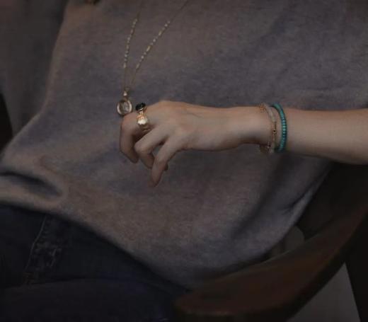 抽象感与手工感 | 鲸鱼戒指耳骨夹两用 商品图6