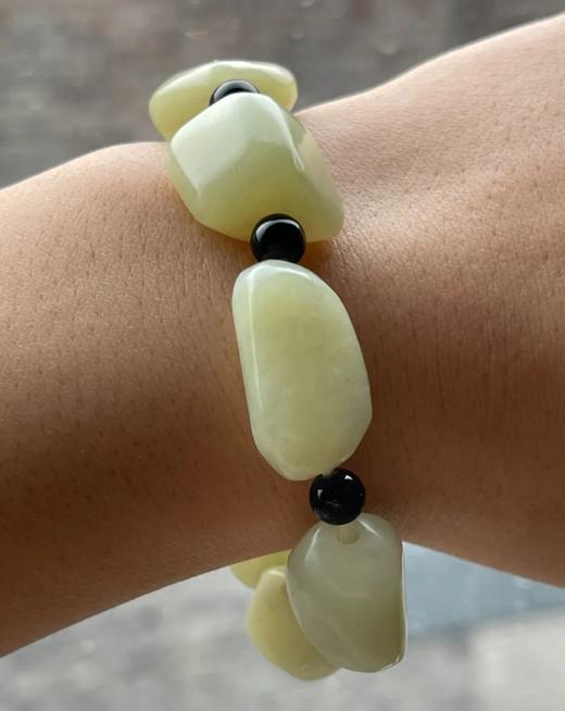 和田白玉随形珠手链，顺丰包邮 商品图5