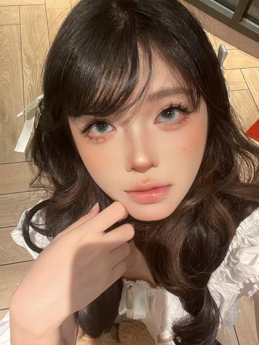 【月抛中直径】PFGIRLCON 月抛-忧蓝画染-14.2mm-【月抛 度数0-800度 含525/575】 商品图3