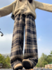 <曾小咸推荐>黑青格毛呢阔腿裤 不加绒日常139/件 活动价89.99！！加绒日常159/件 活动价99.99！！【预售款，预计3-15天发货】 商品缩略图5