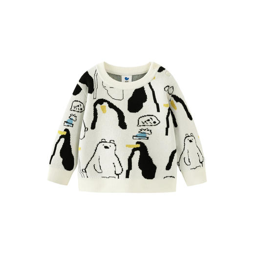 【绵绵衫】迷你巴拉男女童宝宝秋冬蓬松上衣保暖萌趣针织衫 商品图4