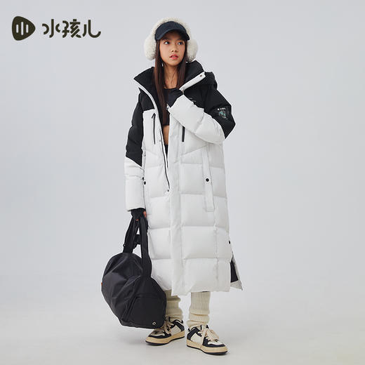 水孩儿童装冬季新款儿童长款羽绒服男童三防厚外套女童加长款鸭绒服 商品图7