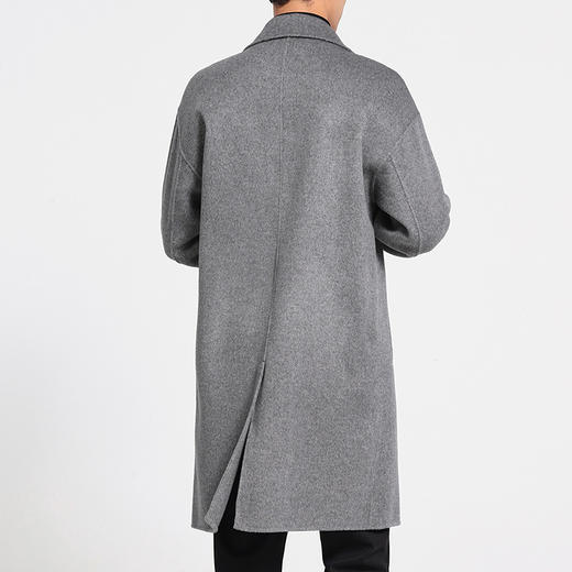 【清河羊毛羊绒专场】鹿展109 男士中长款大衣 100%羊毛 商品图7