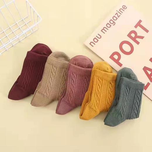 【男/女双针防裂袜】秋冬新款修复干裂深层滋润 棉袜筒袜纯色百搭条纹防裂袜 商品图3