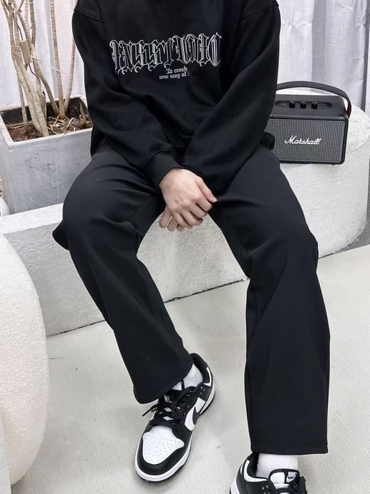 男士松紧腰加绒防风保暖休闲裤百搭长裤 商品图1