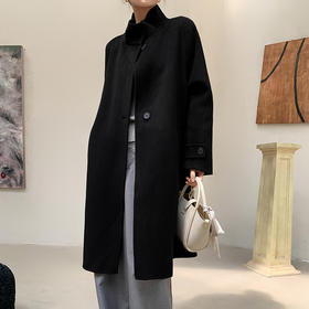 【清河羊毛羊绒专场】鹿展502 女士羊绒大衣 10%山羊绒 90%羊毛