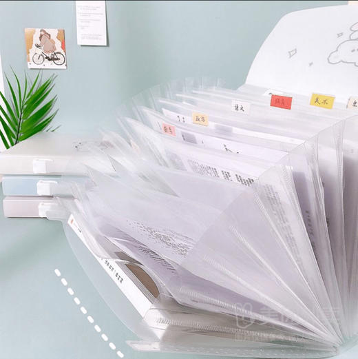 联华文具/小贝壳13入风琴包（图案仅供参考，图案随机） 商品图1