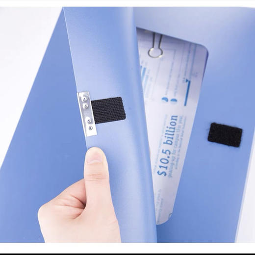 得力蓝色档案盒文件资料盒 约40g/个 商品图2