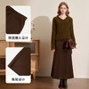 西遇长款简约时尚半身裙女新款通勤风无腰设计鱼尾裙D3742635 商品缩略图2