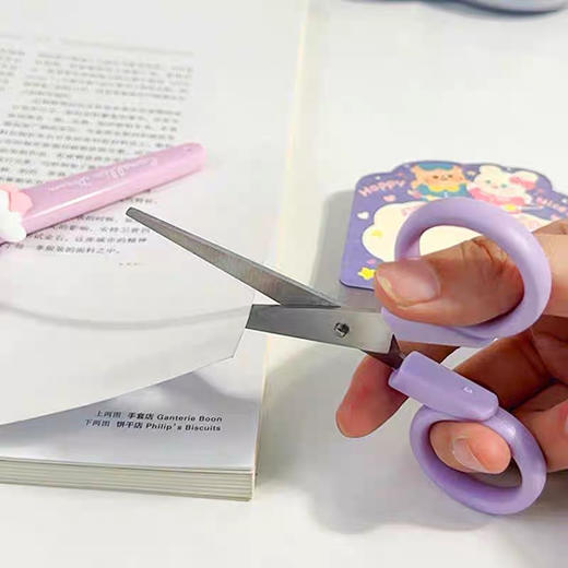 青壹坊软胶造型儿童安全剪刀/颜色随机或到店自选 商品图8