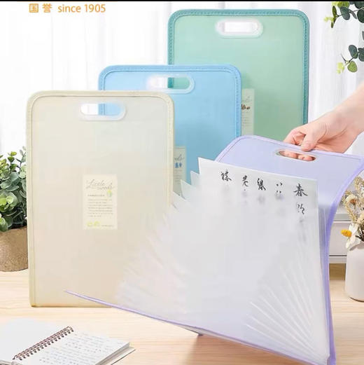 国誉 A4竖款风琴包（颜色随机） 商品图0