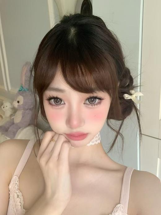 【月抛大直径】PFGIRLCON 月抛-坠入玫瑰粉-14.5mm-【月抛 度数0-800度 含525/575】 商品图5