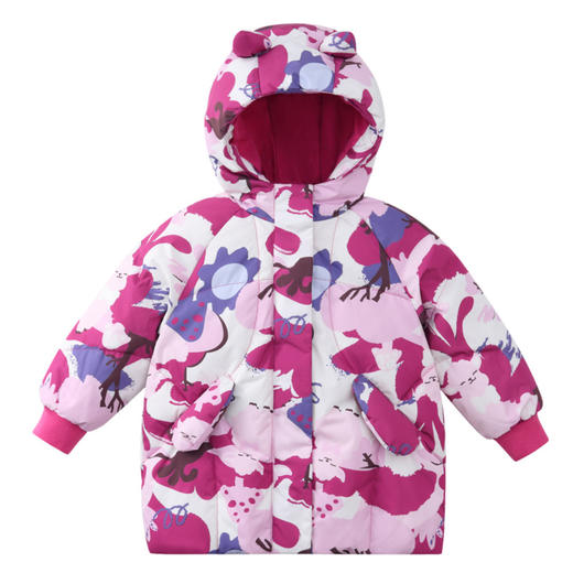 【御寒-5~5℃】女童萌趣中长款羽绒外套冬季新款安奈儿童装实体店同款XG445754 商品图7