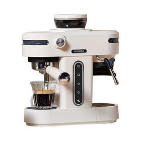 MOAIQO 摩巧咖啡机家用意式半自动研磨一体机萃取商用小型办公室浓缩奶泡防飞粉小天秤K1 PLUS 【全新升级】58mm家商用萃取/多维精磨