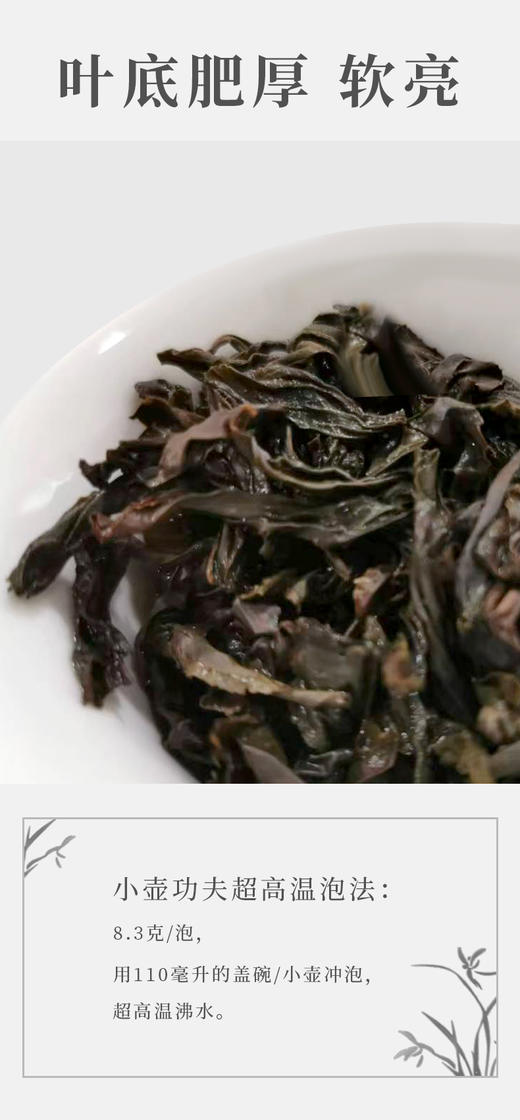 武夷核心正岩 传统肉桂 6泡*8.3克约50克 荔枝木碳焙 辛辣气明显 花果香岩韵均好 商品图4