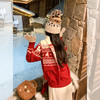 <曾小咸推荐>现货秒杀 ！微信超特价！红色提花系扣毛衣 日常199.99/件 立减110 秒杀89.99/件！！ 商品缩略图4