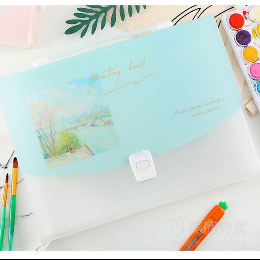 联华文具/小贝壳13入风琴包（图案仅供参考，图案随机） 商品图0