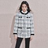 格纹长毛呢外套浪漫复古感千金上衣秋冬女 商品缩略图3