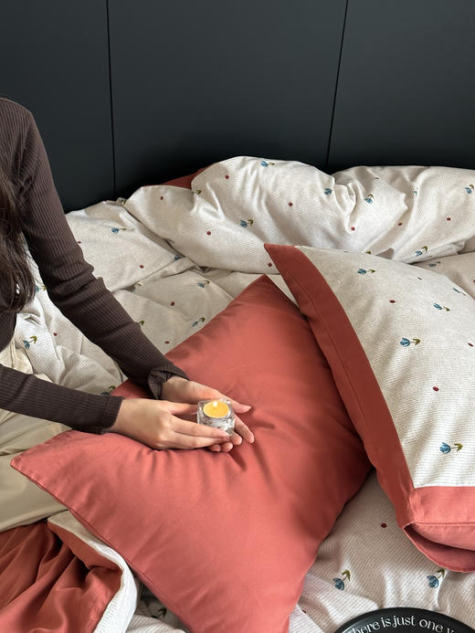 【全棉磨毛】 秋冬全棉火山磨毛加厚被套床单学生宿舍床套件床上用品四件套 商品图5