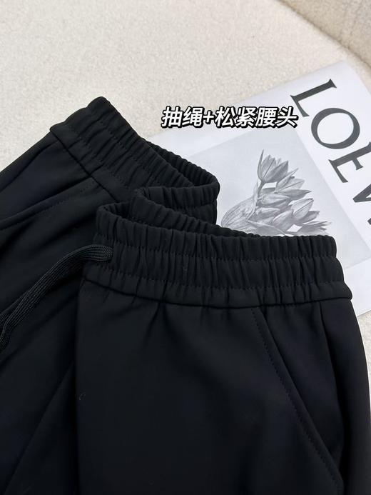男士松紧腰加绒防风保暖休闲裤百搭长裤 商品图12