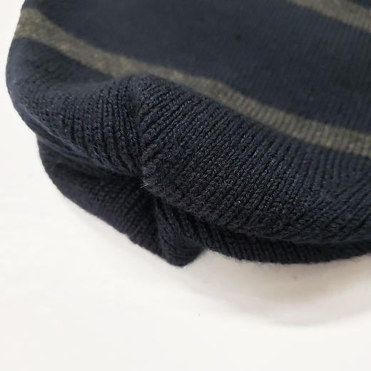 鲨鱼 条纹拼色 刺绣小方标 针织帽/毛线帽/滑雪帽 PSS170 商品图4