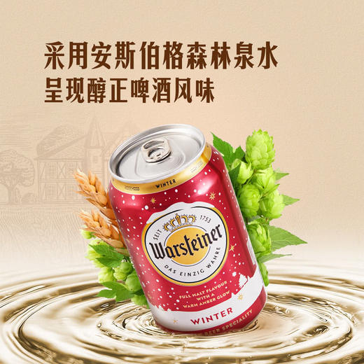MM 山姆 沃斯坦（Warsteiner）德国进口 冬日啤酒 3.96L（330ml*12） 商品图4