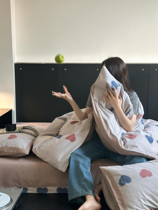 【全棉磨毛】 秋冬全棉火山磨毛加厚被套床单学生宿舍床套件床上用品四件套 商品图3