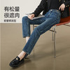 逸阳复古直筒牛仔裤女2024年秋季新款侧分割遮肉显瘦九分烟管裤子1381 商品缩略图2