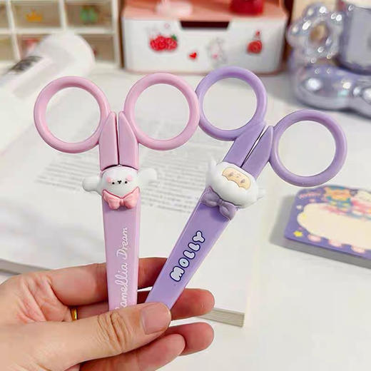 青壹坊软胶造型儿童安全剪刀/颜色随机或到店自选 商品图2