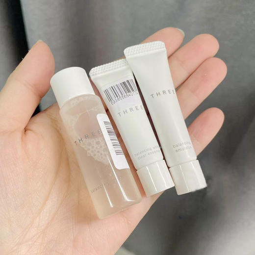 【11.17积分当钱花】日本THREE平衡净白精华液3ml+乳液5ml+化妆水10ml*4套（限25年4月） 商品图2