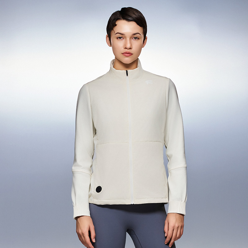 智能温控针梭拼接外套