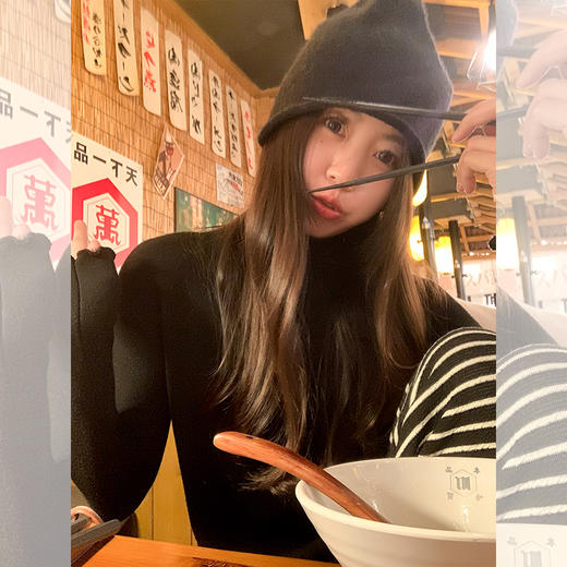 <曾小咸推荐> 3纯色木耳边加绒打底衫 商品图8