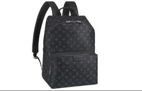 LouIs VUITTON Discovery PM 经典老花百搭通勤 帆布拼牛皮 背包双肩包  黑色（CB）