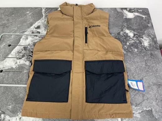 瑕疵Columbia/哥伦比亚 男秋冬保暖金点热反射立领刺绣标棉服马甲 商品图0