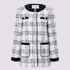 格纹长毛呢外套浪漫复古感千金上衣秋冬女 商品缩略图1