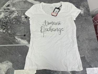 瑕疵Armani Exchange/阿玛尼AX女士夏季新款靓字LOGO休闲T恤