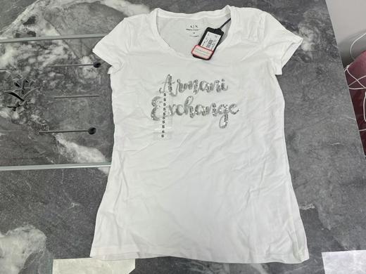 瑕疵Armani Exchange/阿玛尼AX女士夏季新款靓字LOGO休闲T恤 商品图0