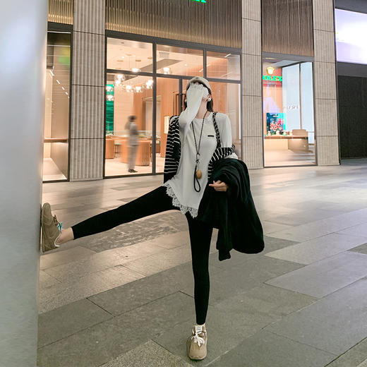 <曾小咸推荐>4色高腰显瘦加绒轻绒瑜伽打底裤 商品图4