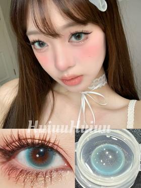 【月抛中直径】PFGIRLCON 月抛-忧蓝画染-14.2mm-【月抛 度数0-800度 含525/575】