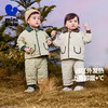 迷你巴拉长袖套装男女童抗菌棉翻领开襟棉服棉裤两件套冬新款 商品缩略图0
