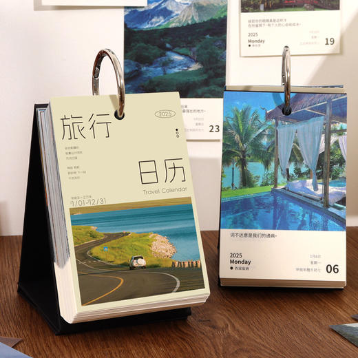 【2025年日历】礼盒装 简约一天一页 2025桌面摆件 文艺台历365天  商品图0
